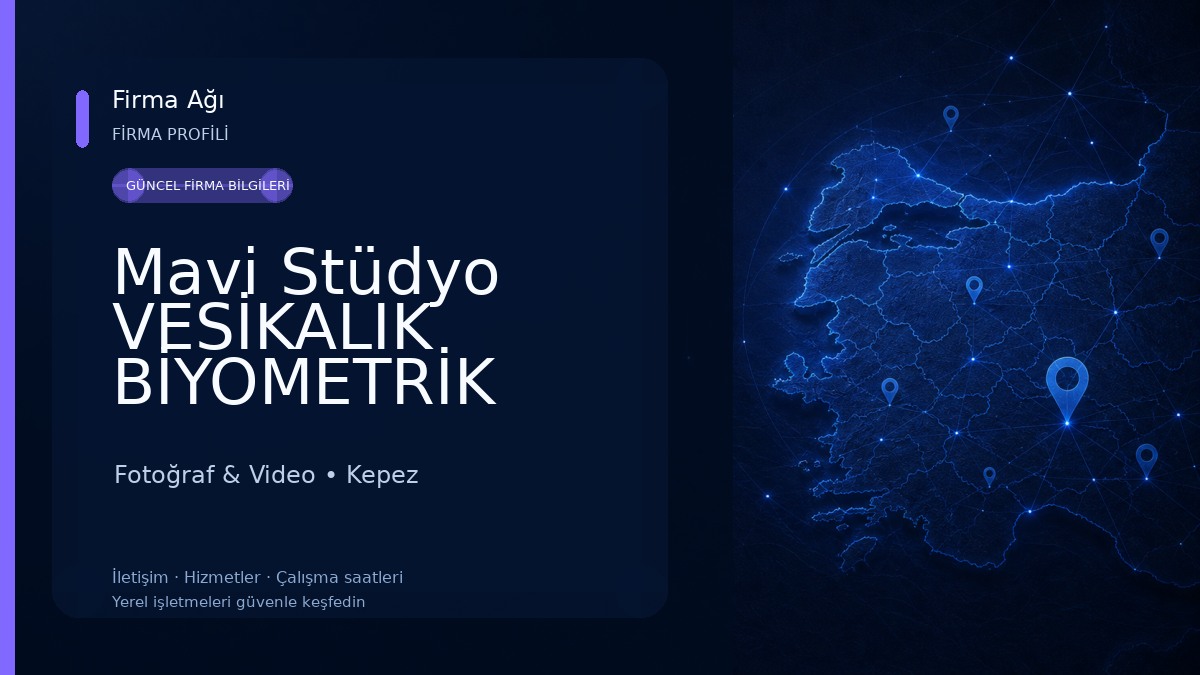 Mavi Stüdyo VESİKALIK BİYOMETRİK FOTOĞRAF ÇEKİM NOKTASI Fotoğraf & Video