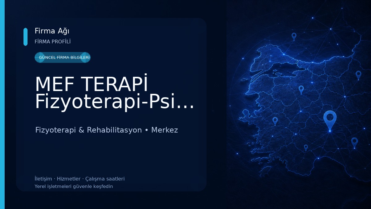 MEF TERAPİ Fizyoterapi-Psikoloji-Diyetisyen-Pilates 