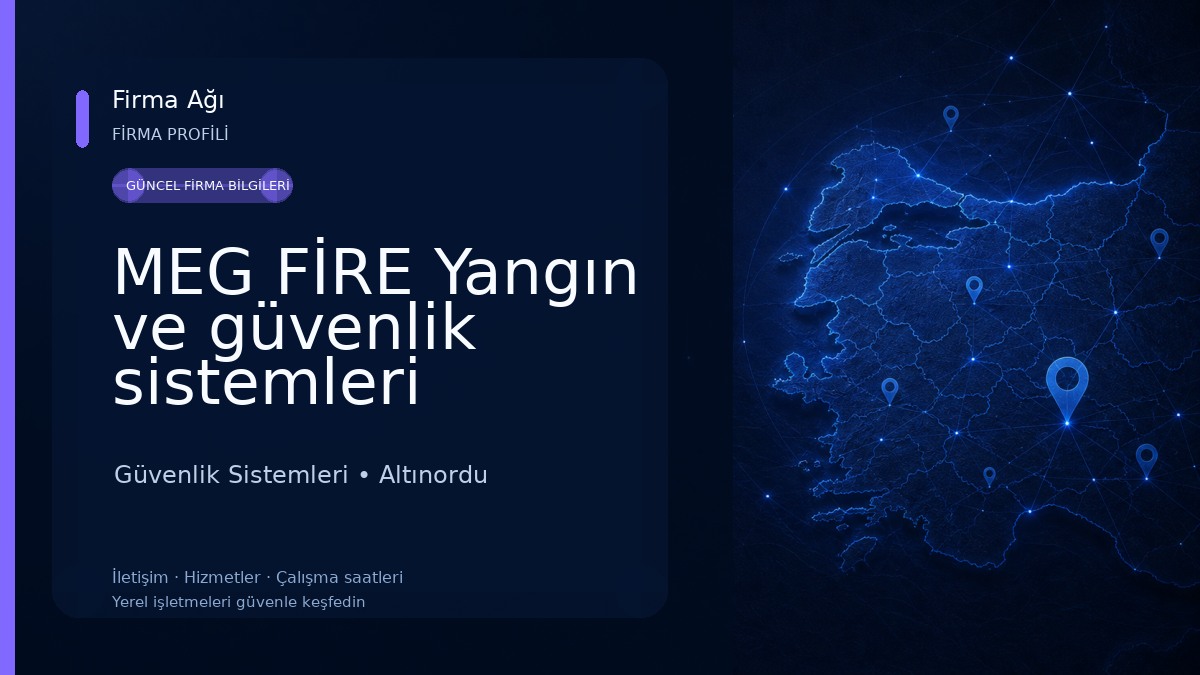 MEG FİRE Yangın ve güvenlik sistemleri 