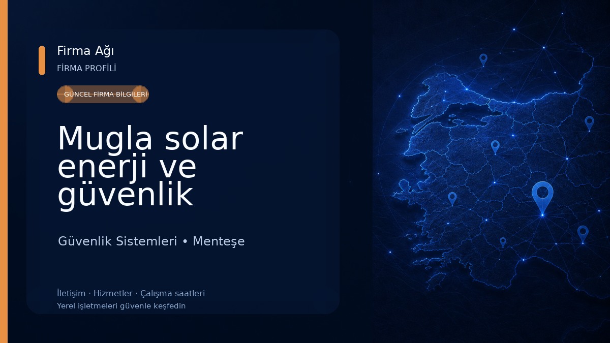 Mugla solar enerji ve güvenlik sistemleri Güvenlik Sistemleri