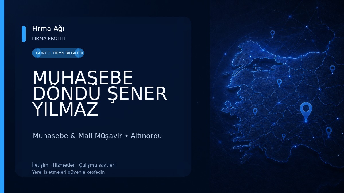 MUHASEBE DÖNDÜ ŞENER YILMAZ 