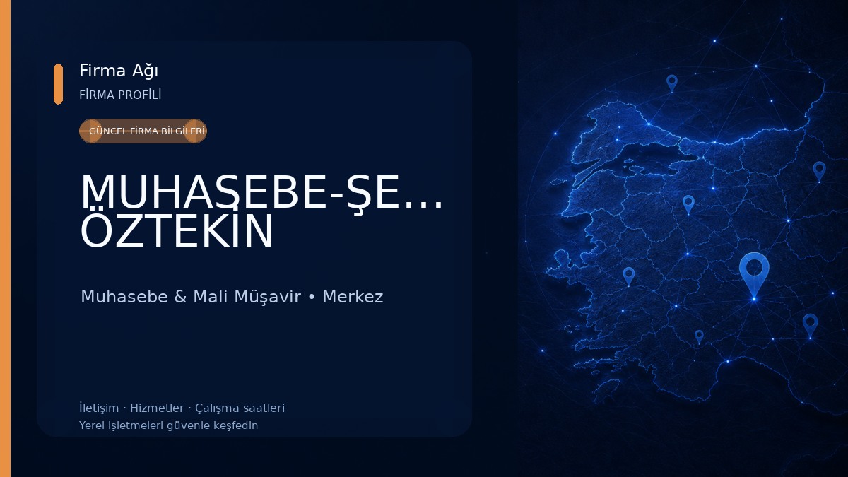 MUHASEBE-ŞENAY ÖZTEKİN 