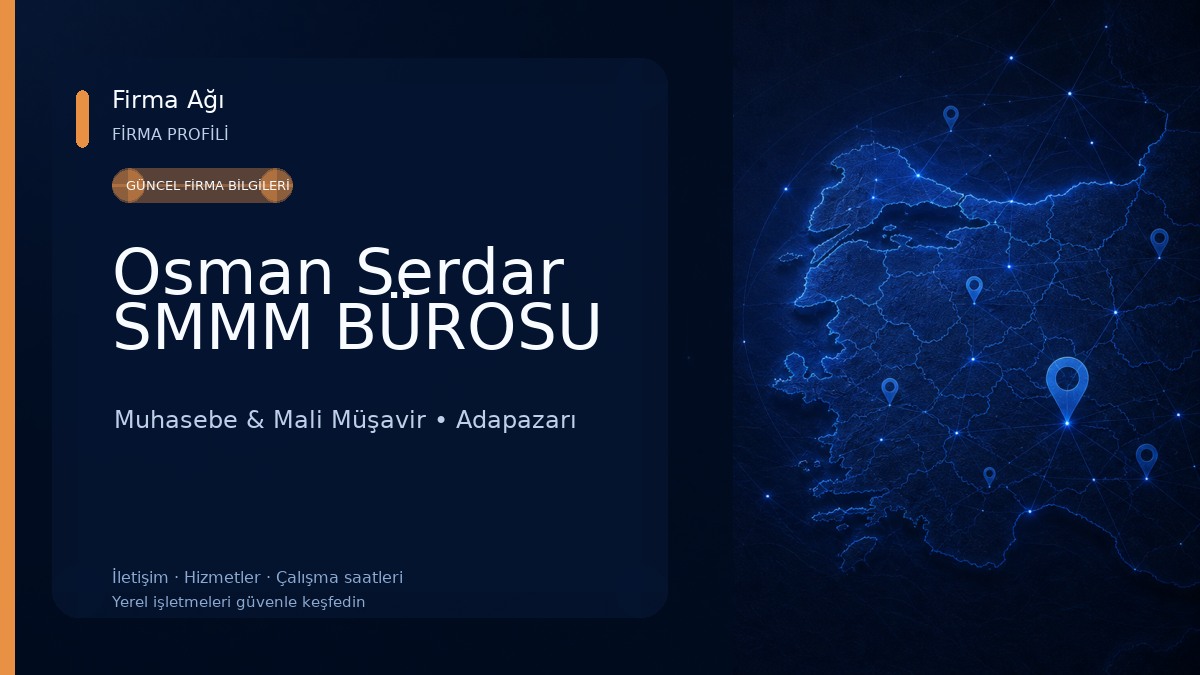 Osman Serdar SMMM BÜROSU Muhasebe & Mali Müşavir