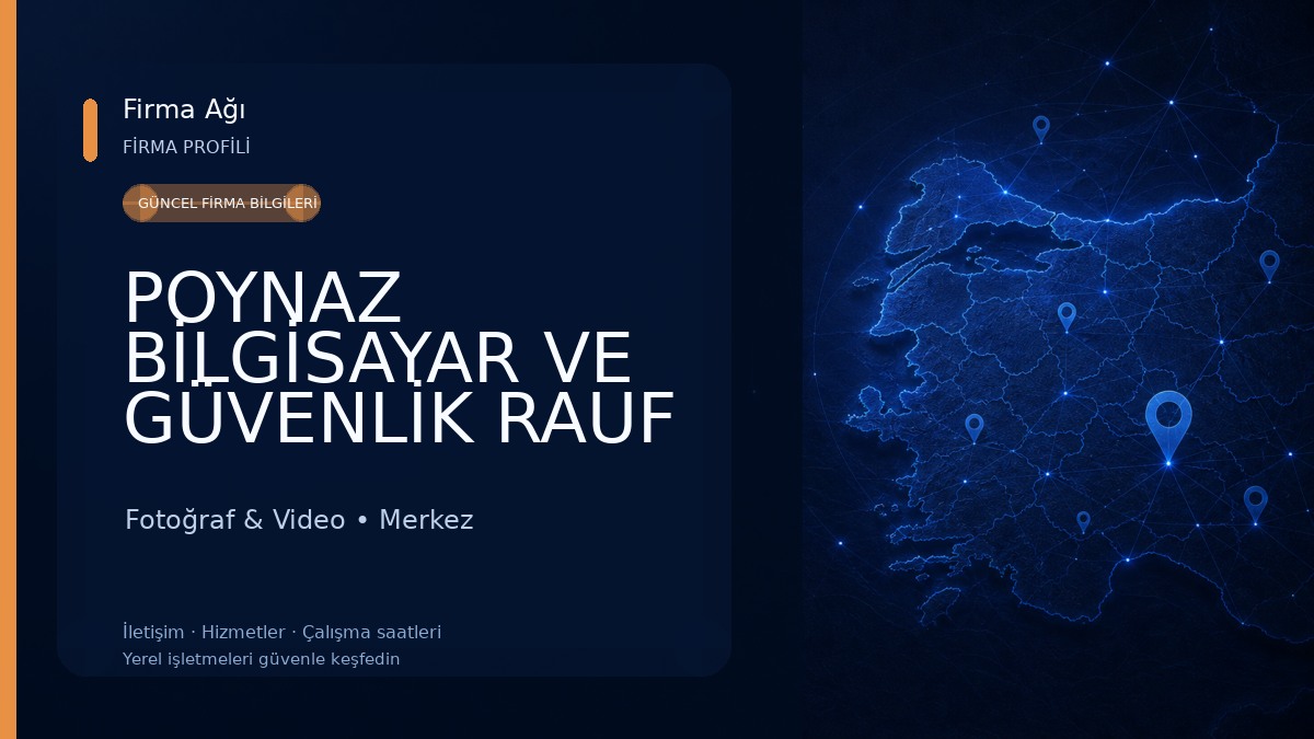 POYNAZ BİLGİSAYAR VE GÜVENLİK RAUF ÜNVER Fotoğraf & Video