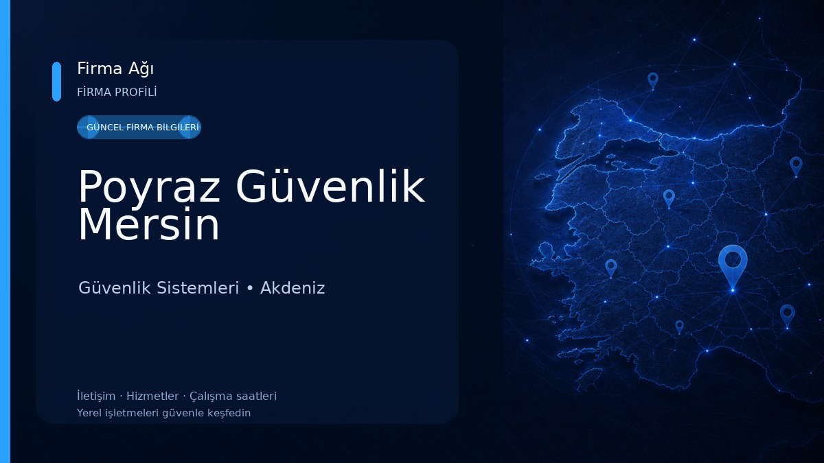 Poyraz Güvenlik Mersin 