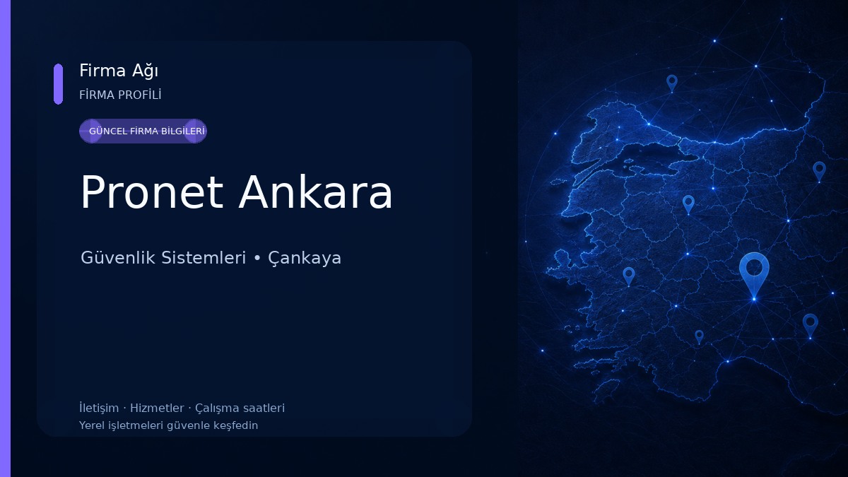 Pronet Ankara Güvenlik Sistemleri