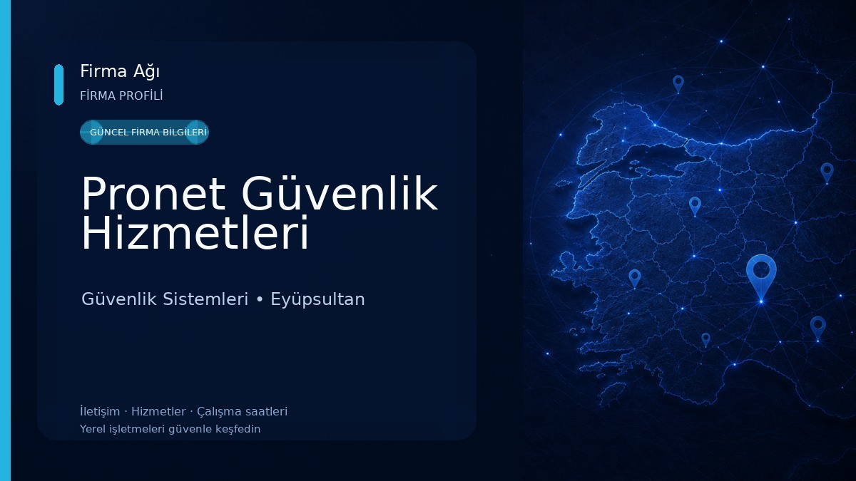 Pronet Güvenlik Hizmetleri Güvenlik Sistemleri