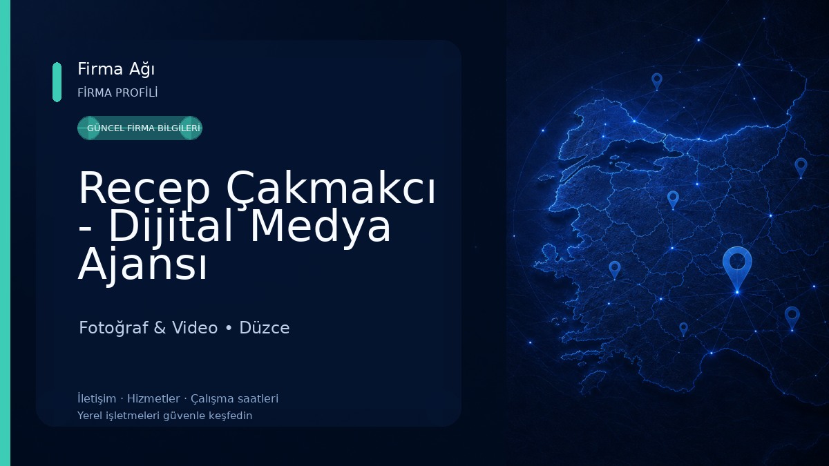 Recep Çakmakcı - Dijital Medya Ajansı Fotoğraf & Video