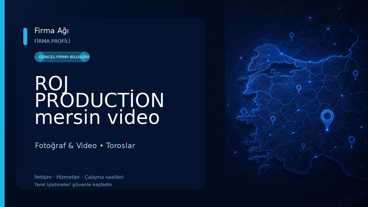 ROJ PRODUCTİON mersin video çekim stüdyosu