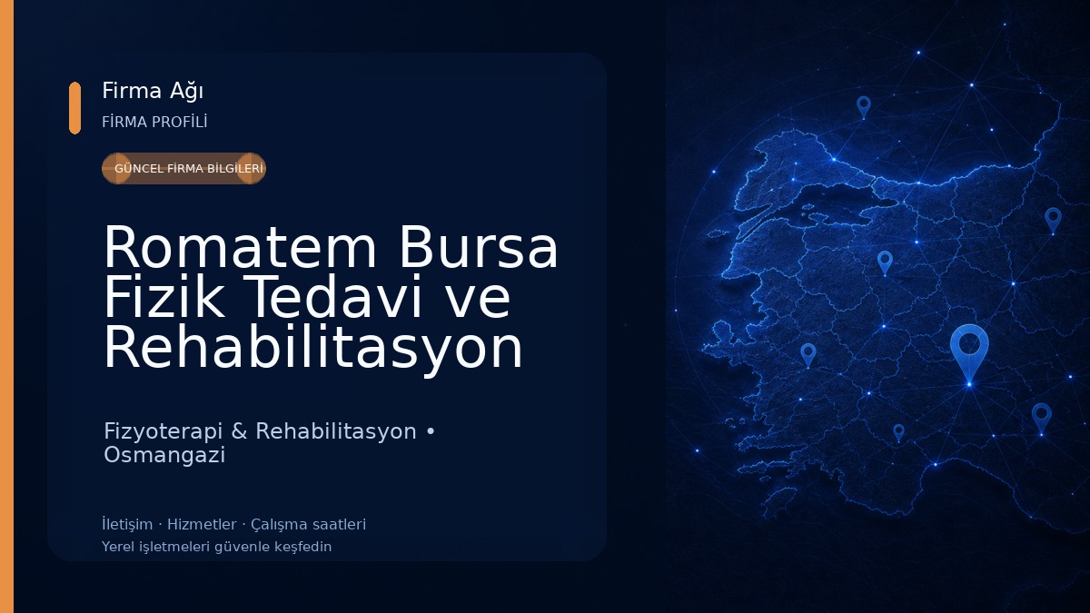 Romatem Bursa Fizik Tedavi ve Rehabilitasyon Hastanesi Fizyoterapi & Rehabilitasyon