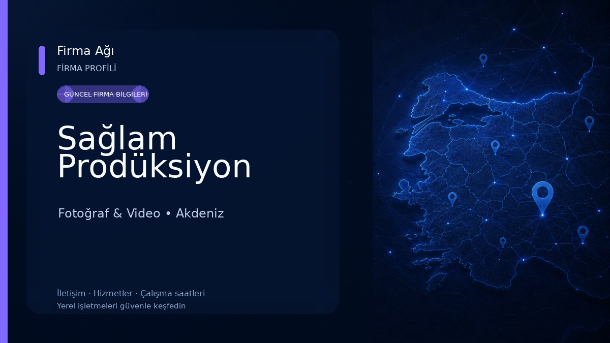 Sağlam Prodüksiyon Fotoğraf & Video