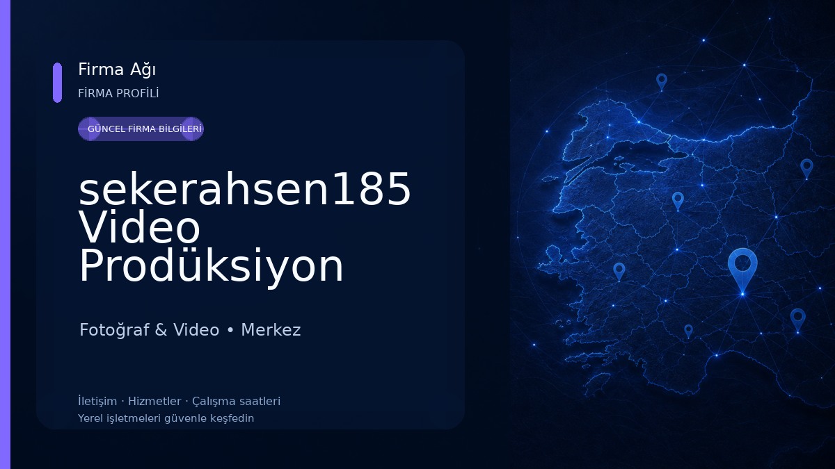 sekerahsen185 Video Prodüksiyon Hizmeti Fotoğraf & Video
