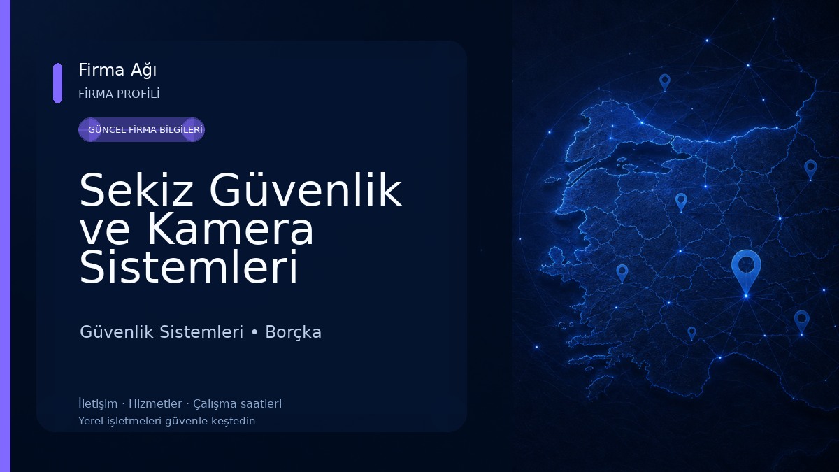 Sekiz Güvenlik ve Kamera Sistemleri Güvenlik Sistemleri