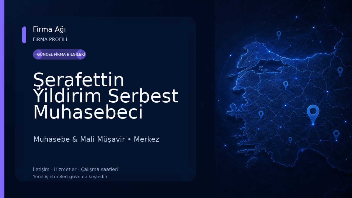 Şerafettin Yildirim Serbest Muhasebeci 