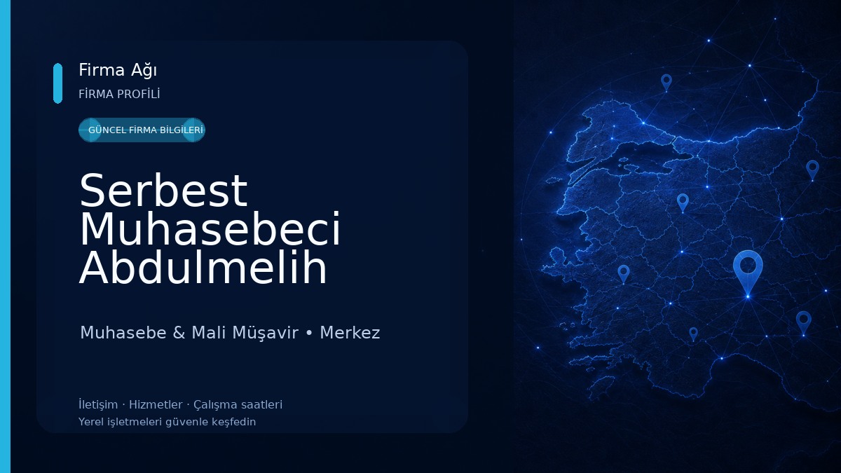 Serbest Muhasebeci Abdulmelih Gürsoy 