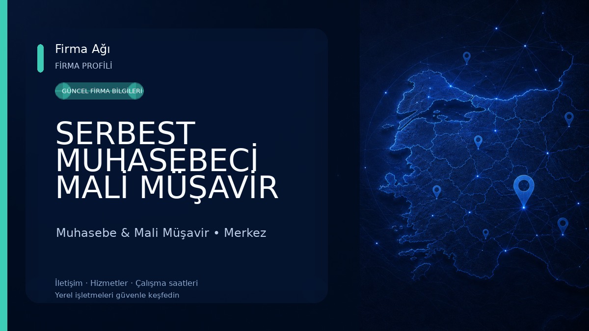 SERBEST MUHASEBECİ MALİ MÜŞAVİR CANAN YILDIRIM Muhasebe & Mali Müşavir