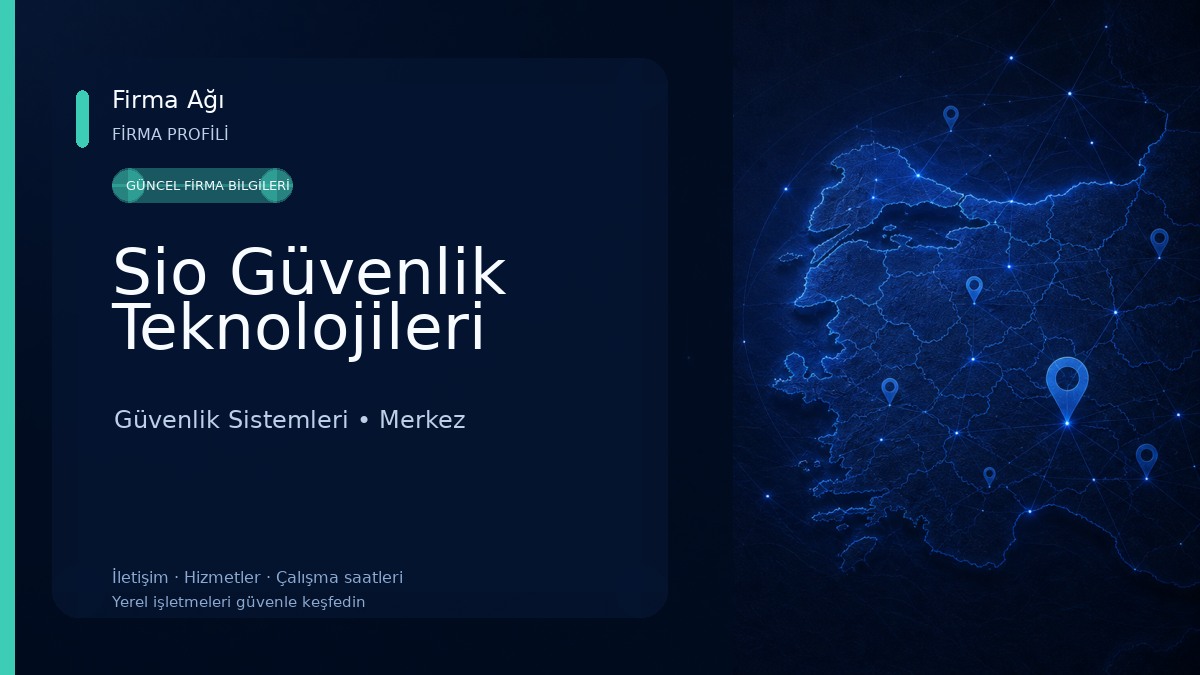 Sio Güvenlik Teknolojileri