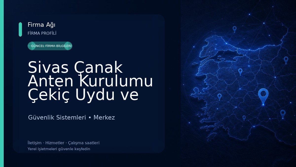 Sivas Çanak Anten Kurulumu Çekiç Uydu ve Kamera Sistemleri