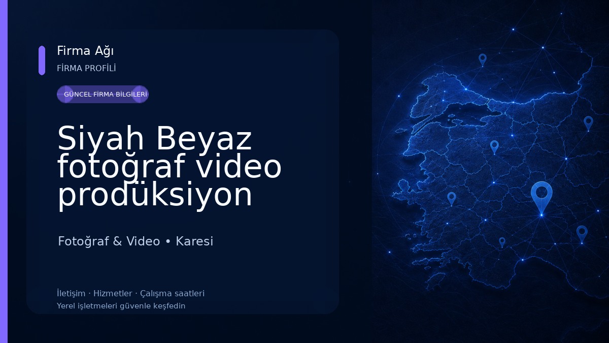 Siyah Beyaz fotoğraf video prodüksiyon Fotoğraf & Video