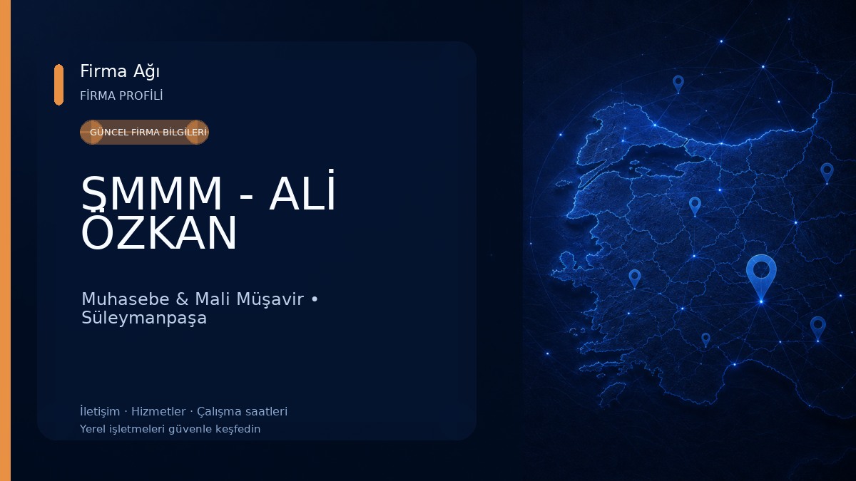 SMMM - ALİ ÖZKAN 