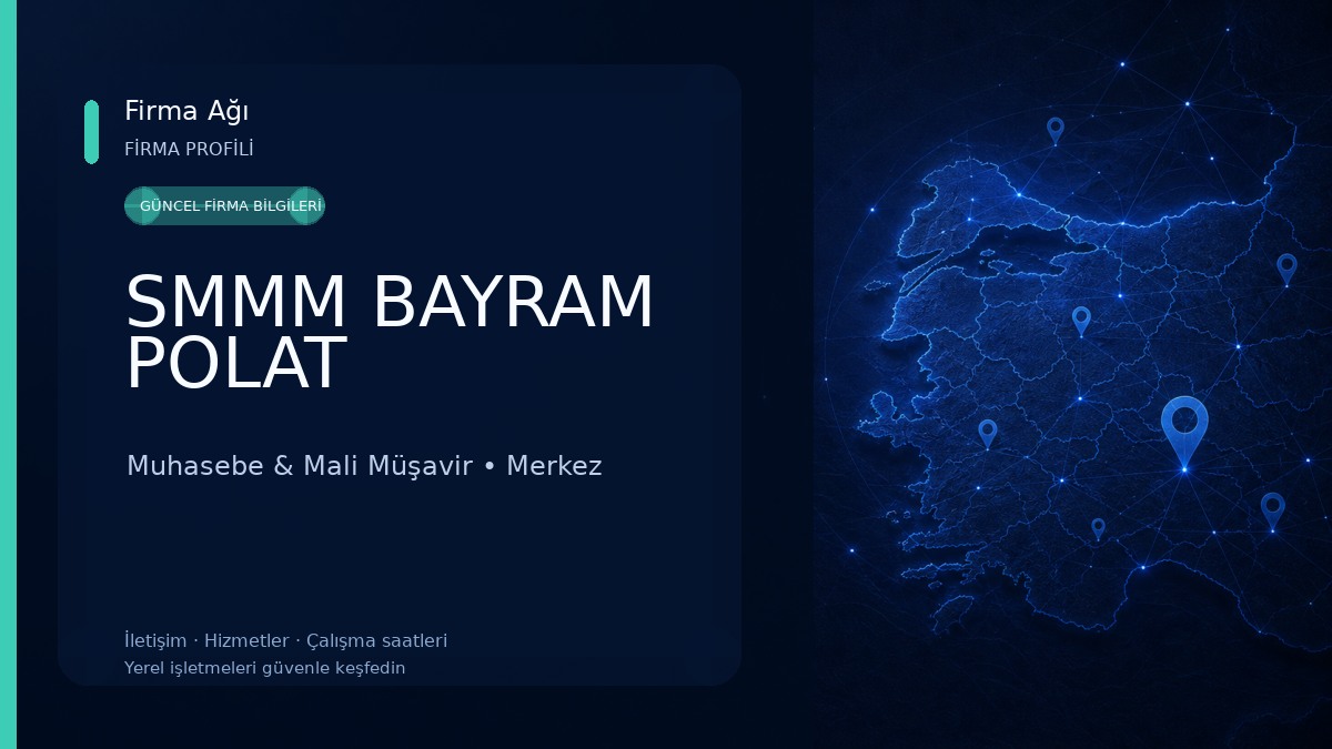 SMMM BAYRAM POLAT Muhasebe & Mali Müşavir