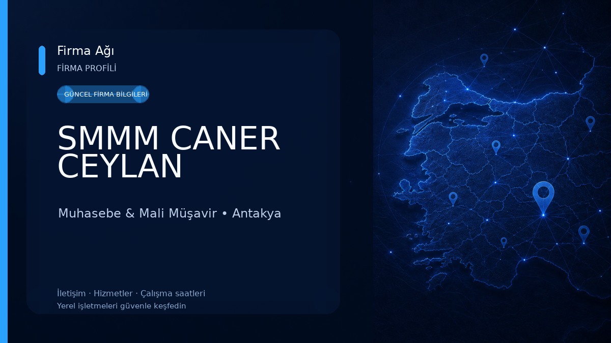 SMMM CANER CEYLAN Muhasebe & Mali Müşavir