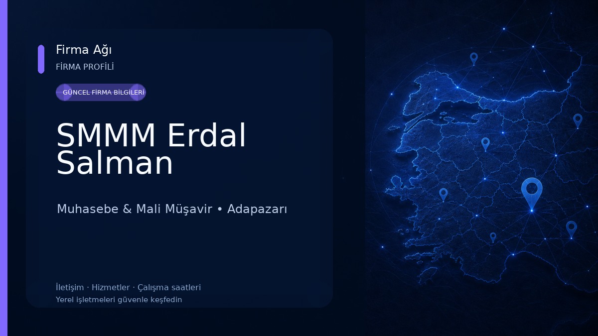 SMMM Erdal Salman Muhasebe & Mali Müşavir