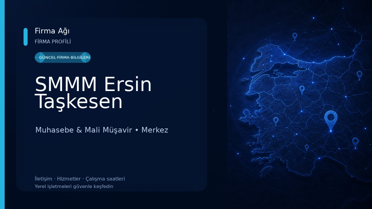 SMMM Ersin Taşkesen Muhasebe & Mali Müşavir
