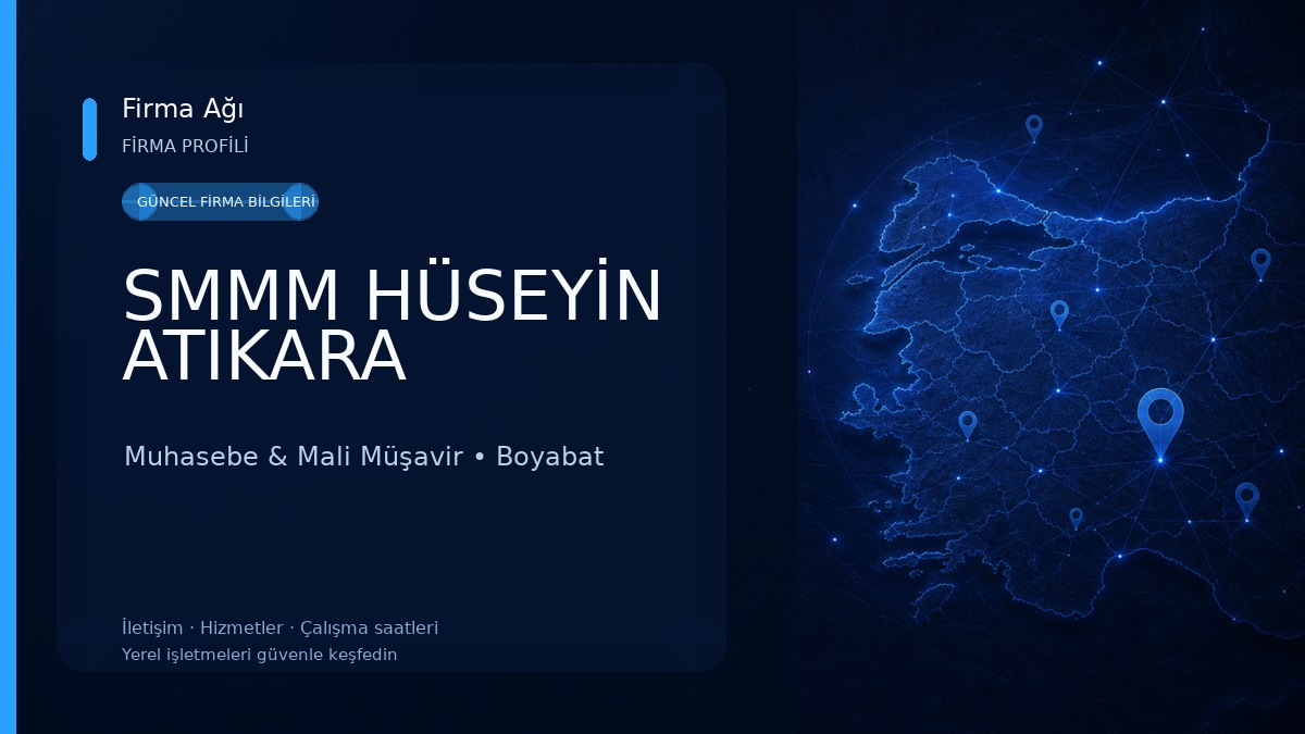 SMMM HÜSEYİN ATIKARA Muhasebe & Mali Müşavir
