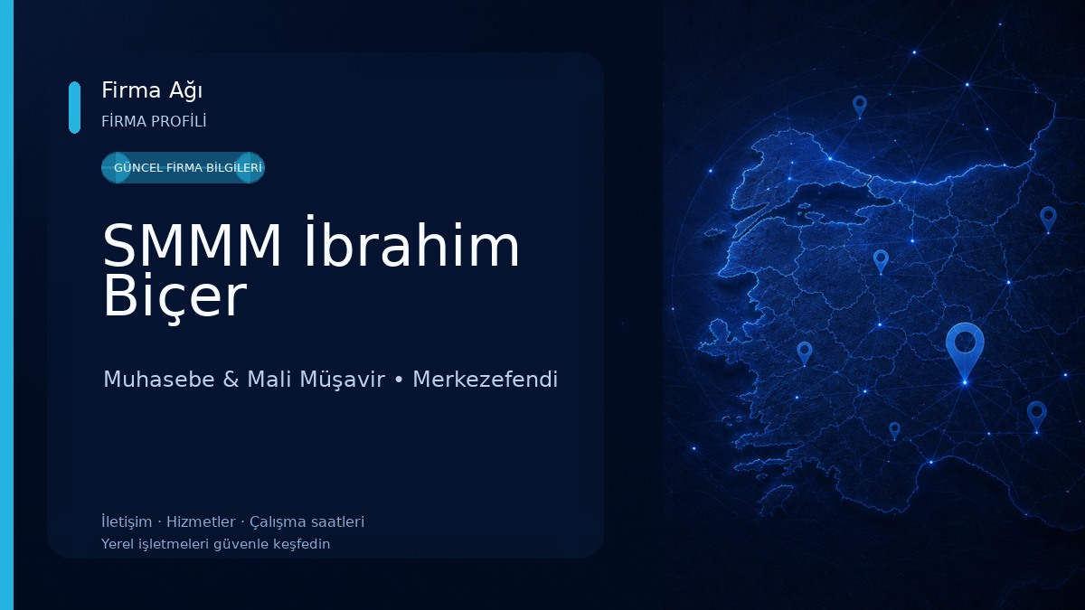 SMMM İbrahim Biçer Muhasebe & Mali Müşavir