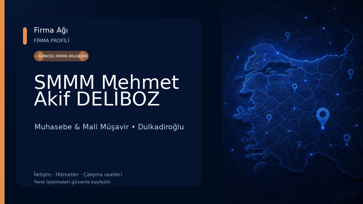 SMMM Mehmet Akif DELİBOZ 