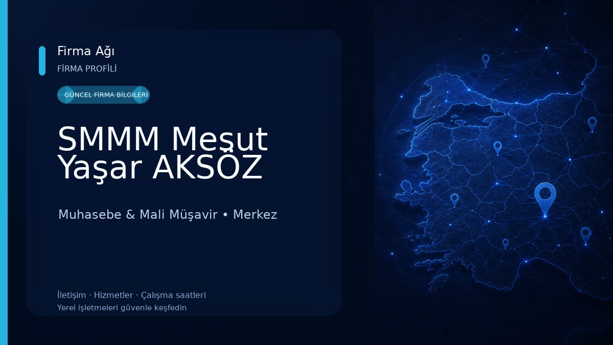 SMMM Mesut Yaşar AKSÖZ 