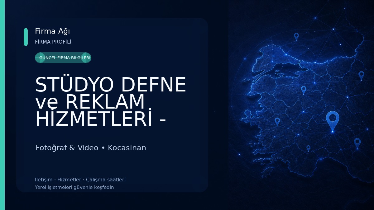 STÜDYO DEFNE ve REKLAM HİZMETLERİ - Hakan KAYA Fotoğraf & Video