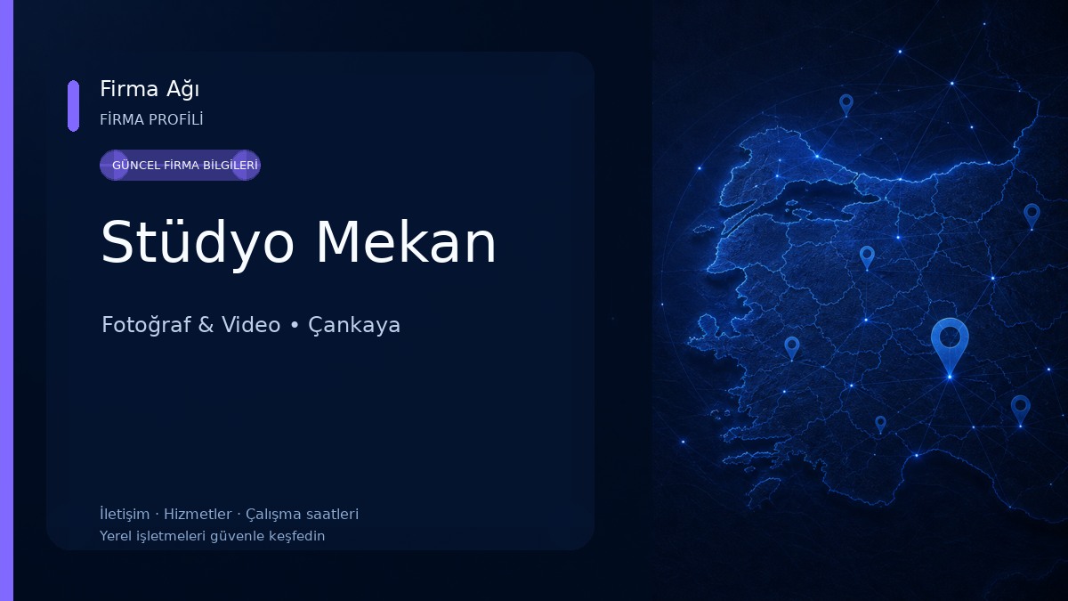 Stüdyo Mekan Fotoğraf & Video