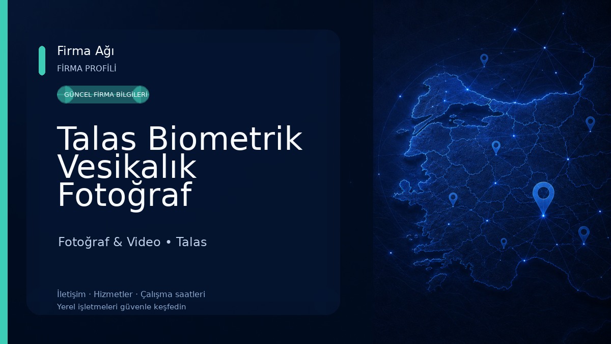 Talas Biometrik Vesikalık Fotoğraf Stüdyosu | PANFİLM