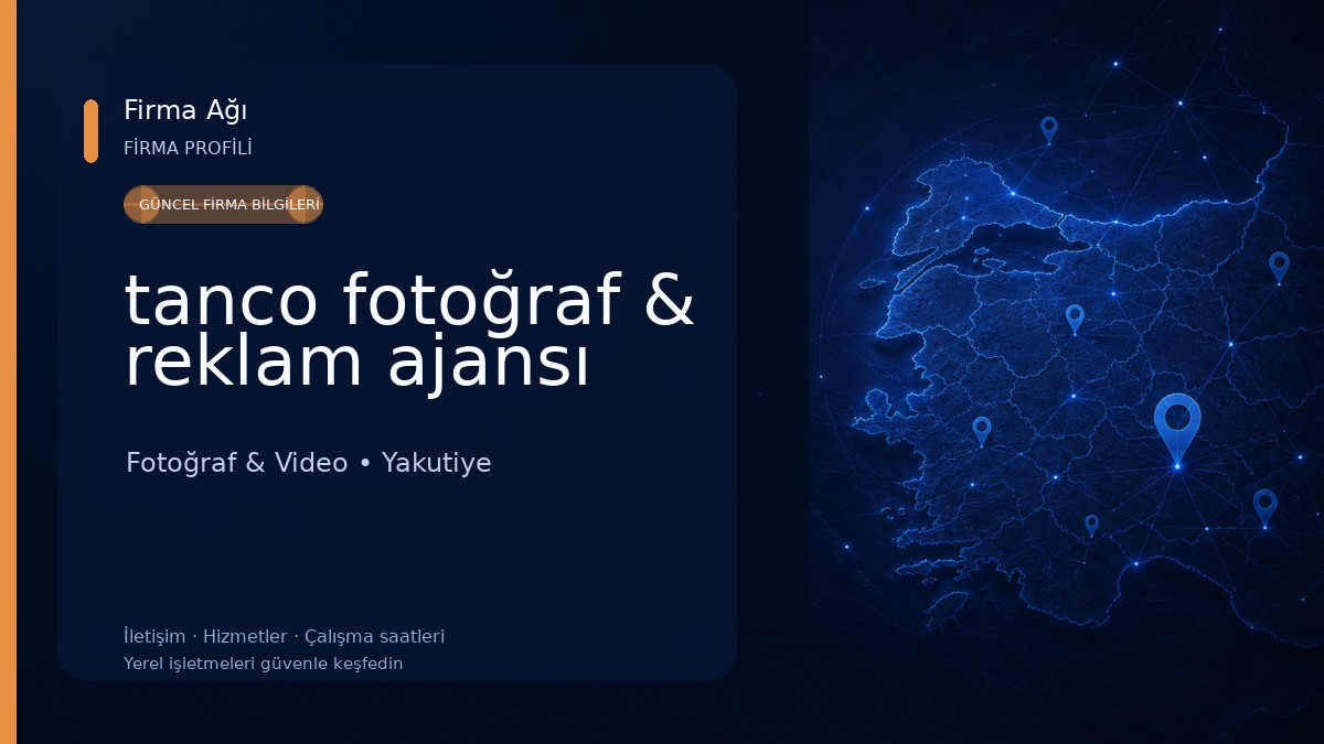 tanco fotoğraf & reklam ajansı Fotoğraf & Video
