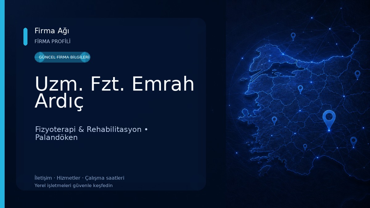 Uzm. Fzt. Emrah Ardıç Fizyoterapi & Rehabilitasyon