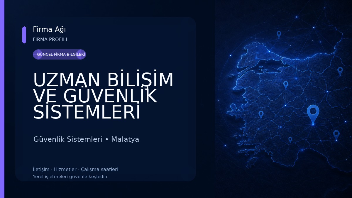 UZMAN BİLİŞİM VE GÜVENLİK SİSTEMLERİ Güvenlik Sistemleri