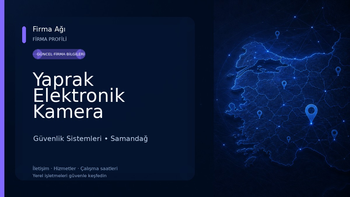 Yaprak Elektronik Kamera Güvenlik Sistemleri