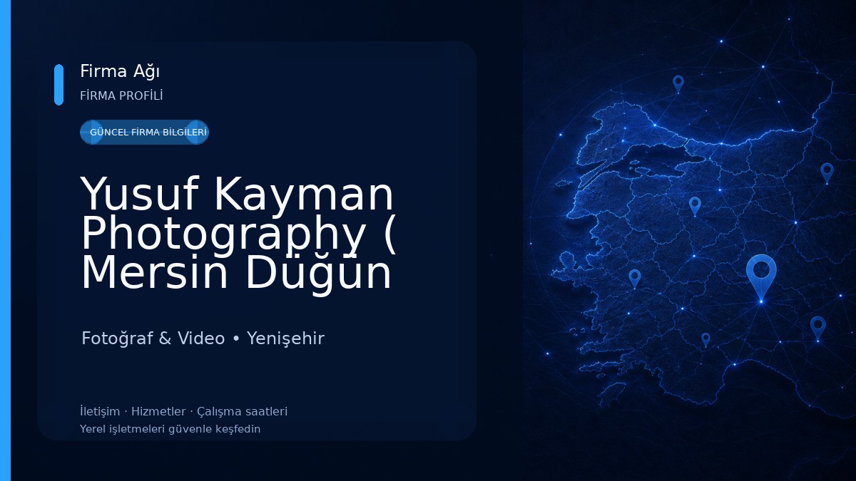 Yusuf Kayman Photography ( Mersin Düğün Fotoğrafçısı) Fotoğraf & Video